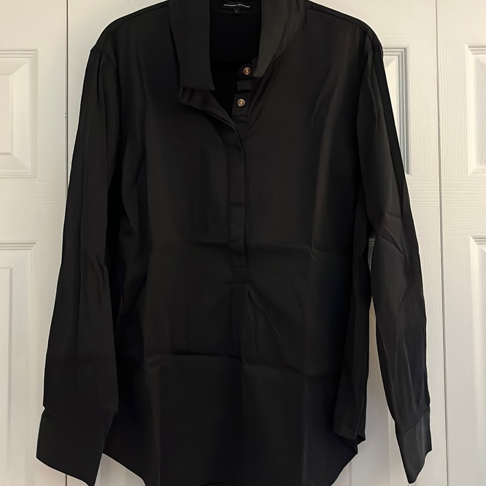 Universal Standard Elbe Shirt / Black / L